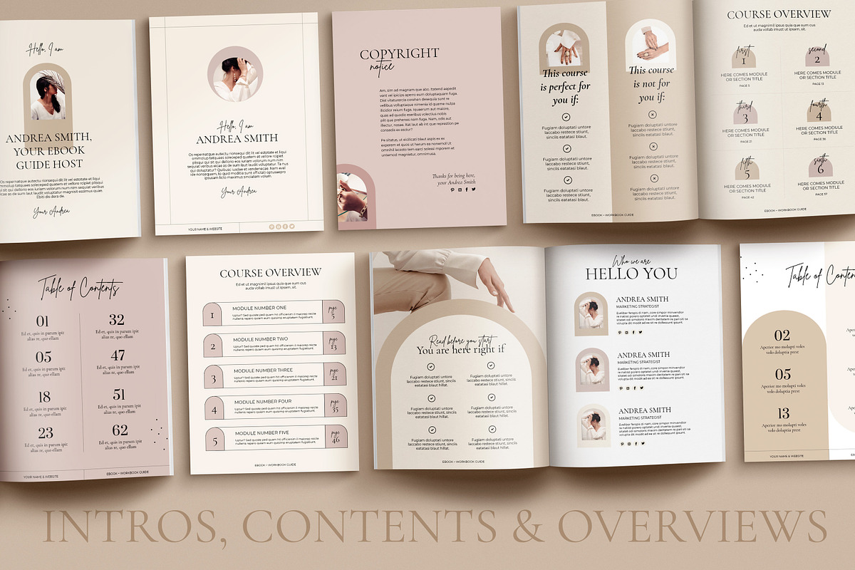 4 in 1 Course Creator Bundle CANVA, a Magazine Template by Mirazz (Photo 7 of 50)