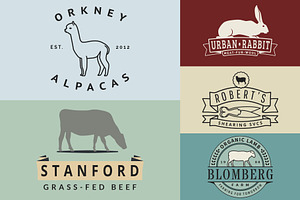 Farm Animal Logo Templates