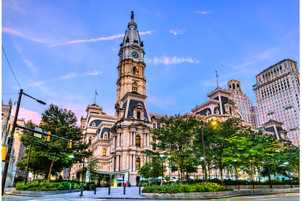 Philadelphia City Hall building at, an Architecture Photo by Leonid Andronov