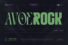 Avoerock - Branding Logo Font Duo