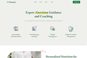 Nutrition Coach & Nutritionist Theme