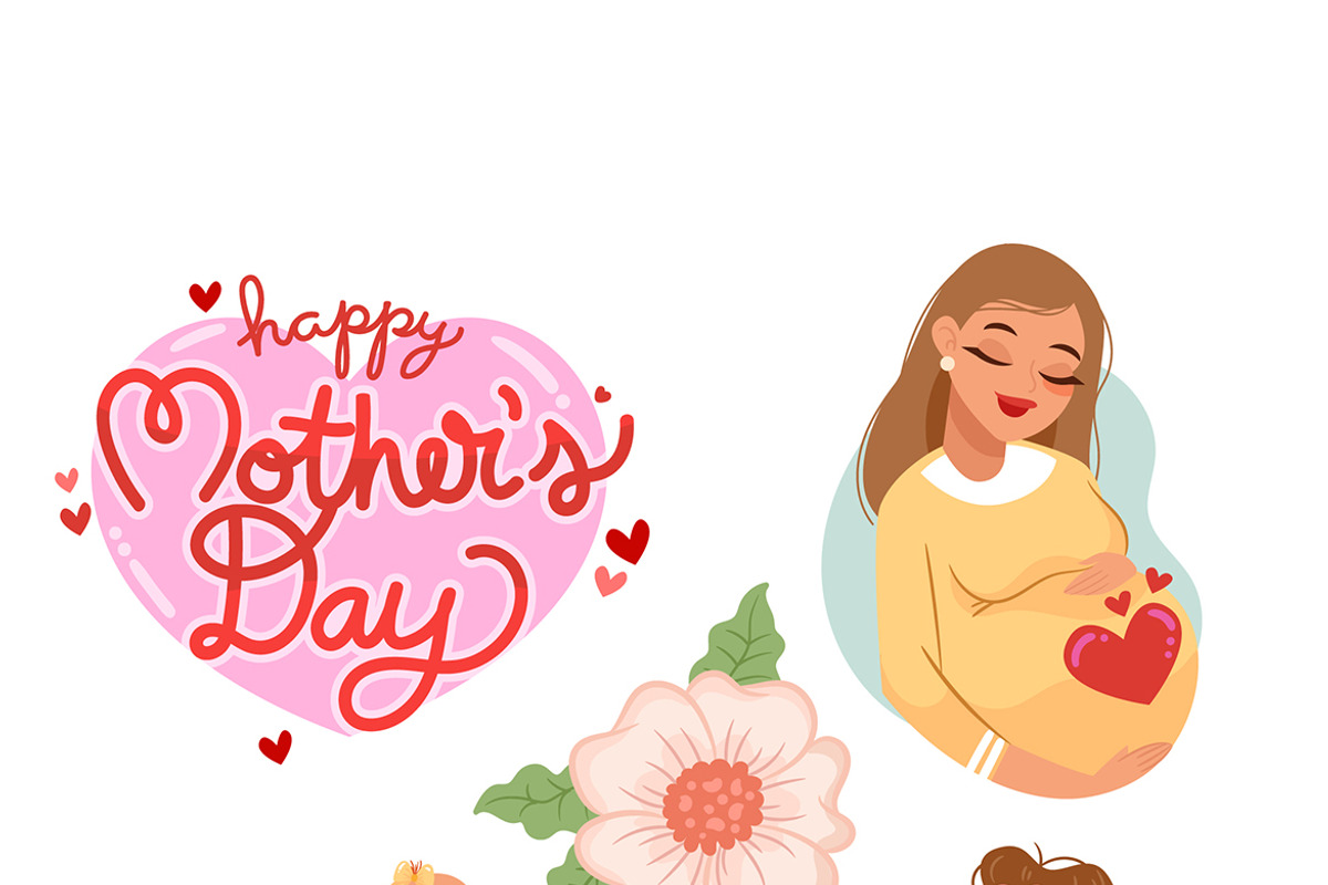 Mother's Day Vector Illustration Set, a Person Illustration by MISS CHATZ (Photo 3 of 3)