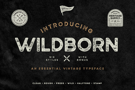 Wildborn Vintage Sans Typeface