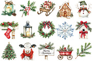 Farmhouse Christmas Sublimation, an Illustration by Designking (Thumbnail 3 of 5)