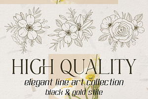 FLORAL LINE ART COLLECTION