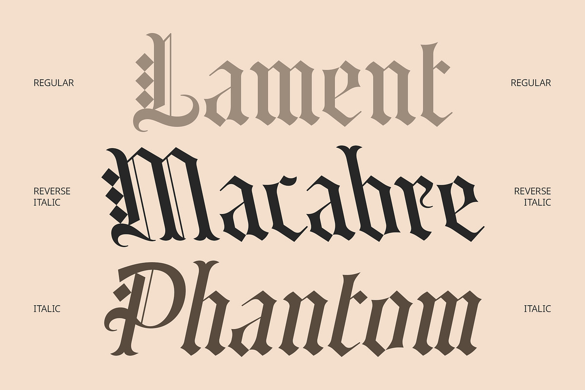CS Enigma – Blackletter Font, a Blackletter Font by Craft Supply Co. (Photo 4 of 8)