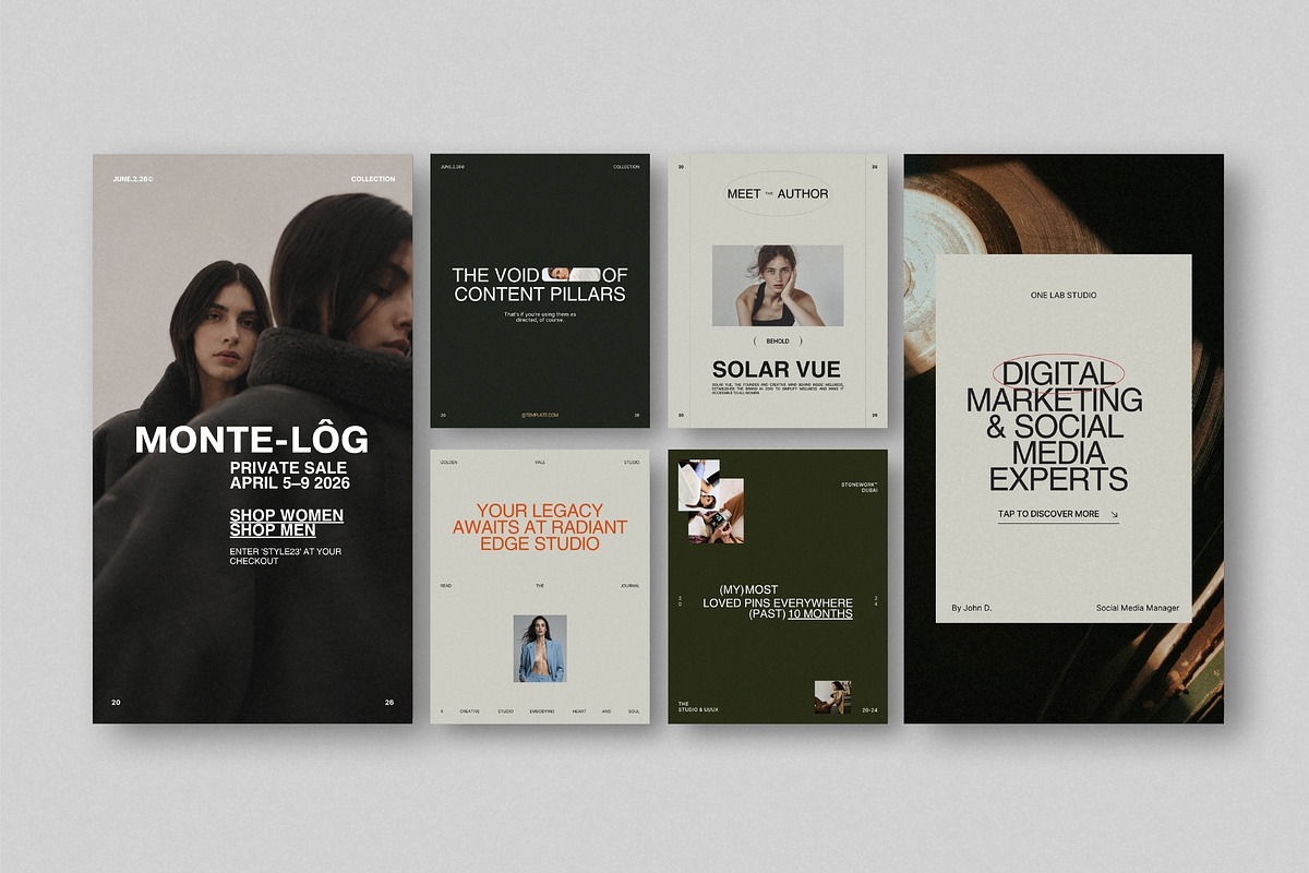 ZAVI | Instagram Post & Story (I), a Social Media Template by The Aesthetic Studio (Photo 7 of 10)