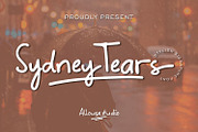 Sydney Tears Font, a Script Font by Allouse Studio (Thumbnail 1 of 11)