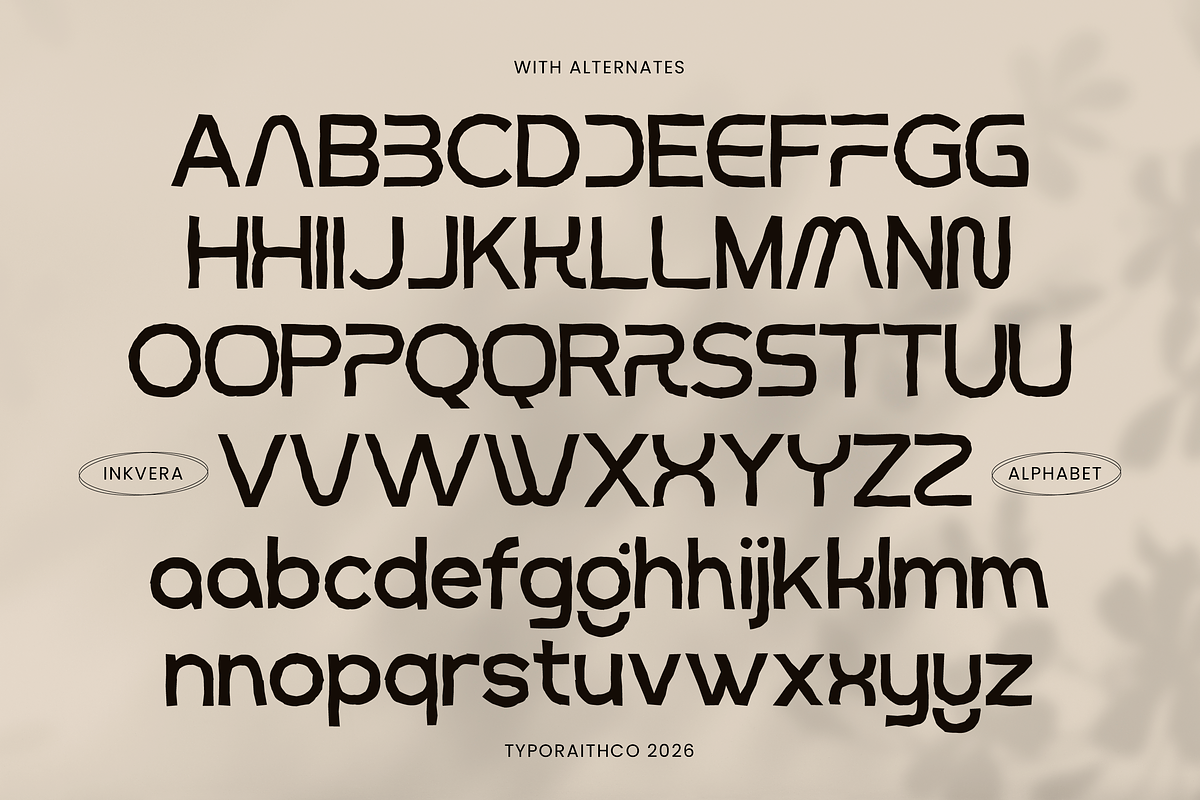 Inkvera | Modern Textured font duo, a Script Font by Typoraith Co (Photo 8 of 11)