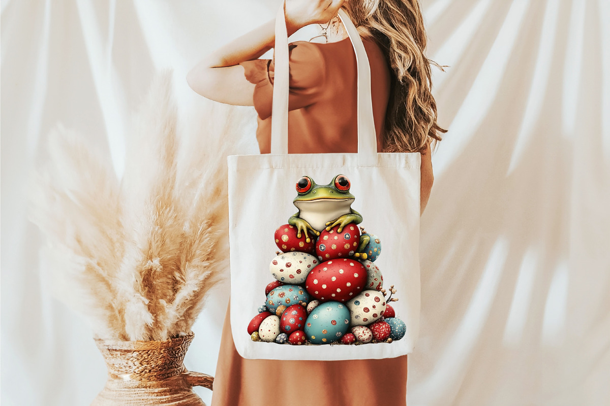 Whimsical Easter Frogs Clipart, an Illustration by designcity5 (Photo 4 of 5)