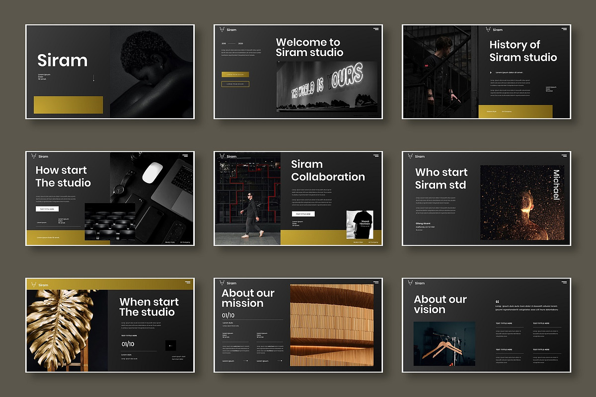 Siram – Business PowerPoint Template, a Presentation Template by Dens Creative Studio (Photo 2 of 6)