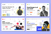 Web Landing Page Design Layout, an UI Kit Template by CreativeShaper (Thumbnail 1 of 5)