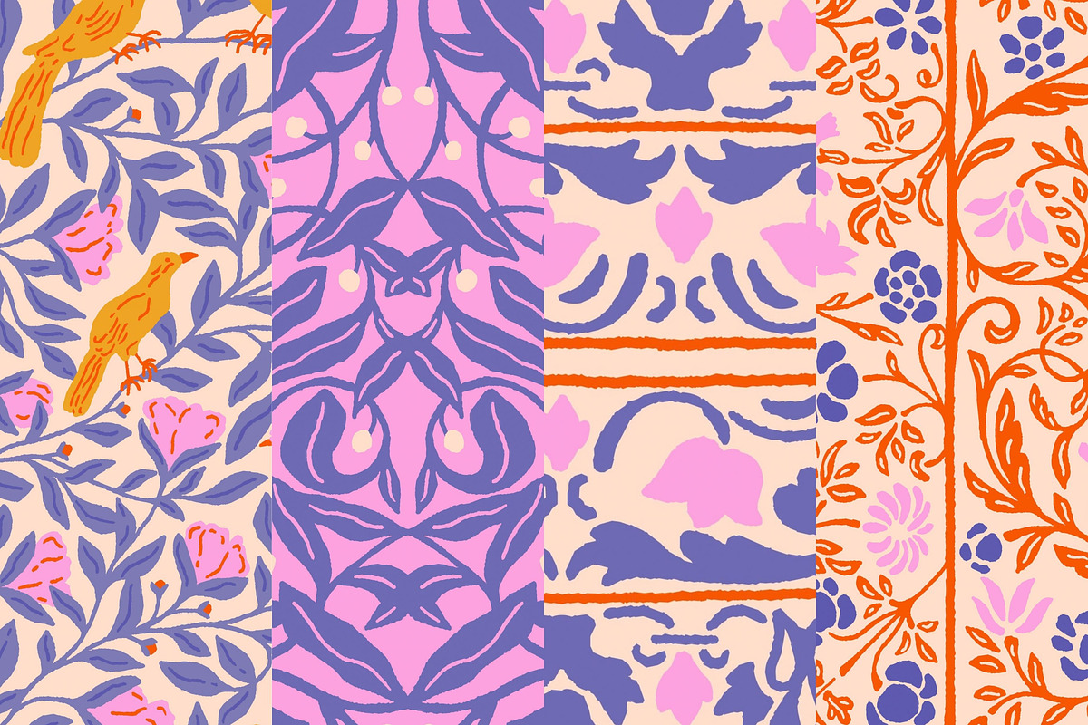 Renaissance Garden Patterns & Fonts, a Pattern Graphic by Liz Kohler Brown (Photo 11 of 16)