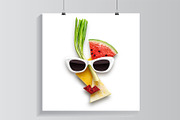 Tasty art featuring fruits, face, and sunglasses, a Food & Drink Photo by © Fisher Photostudio (Thumbnail 6 of 13)