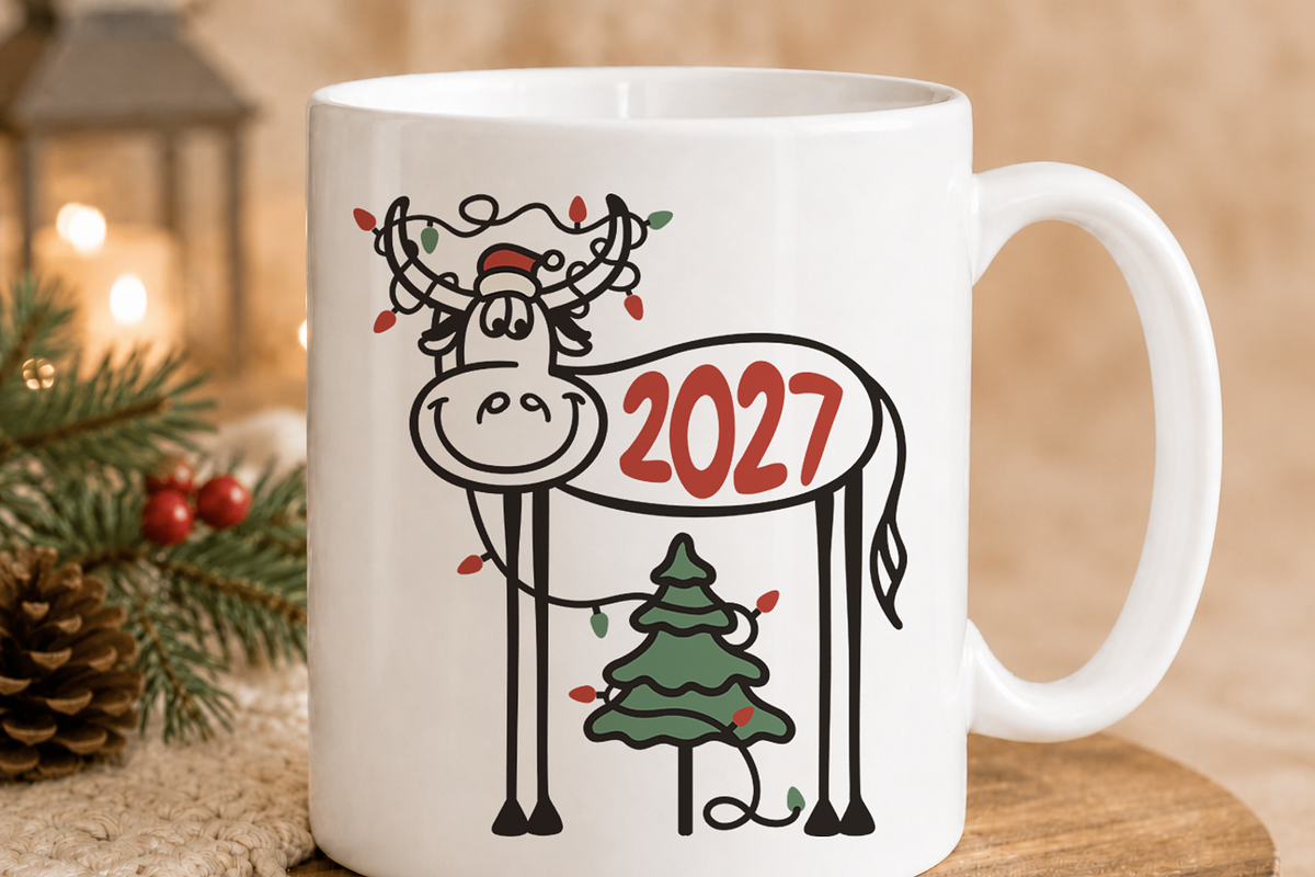 Funny Christmas 2027 Deer SVG Cricut, an Object Graphic by TanchaArt (Photo 6 of 8)