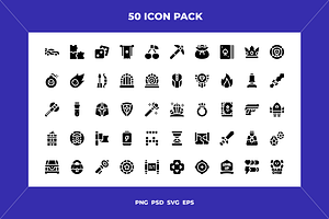 Videogame elements icons, an Outline Icon by Wencory