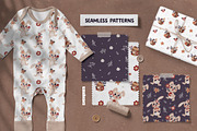 Cute Easter Clipart, Patterns, Print, a Seasonal Illustration by Ejevyaka (Thumbnail 6 of 11)