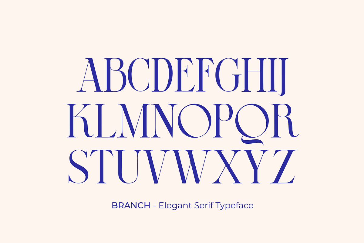 BRANCH - Elegant Serif Typeface, a Serif Font by zeenesia (Photo 15 of 16)