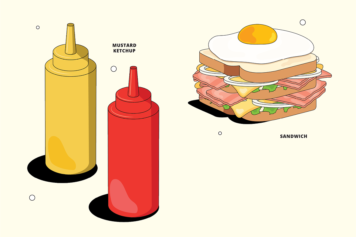 Fast Food Vector Illustration, a Food Illustration by TheFoodAtlas (Photo 13 of 16)
