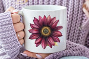Watercolor Burgundy Autumn Clipart, an Illustration by Pixels.Craft (Thumbnail 5 of 7)