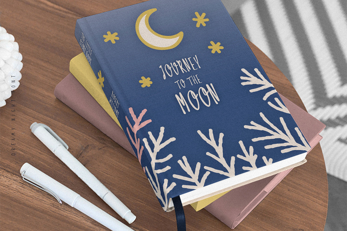 DREAMY NIGHT Creative Font, a Sans Serif Font by CuteDreamyDesign (Photo 5 of 11)