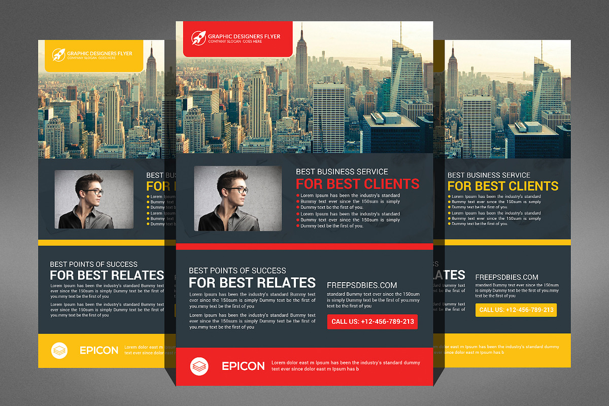 Modern Business Flyer Bundle, a Flyer Template by Graphic Templates (Photo 4 of 6)