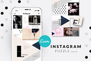 CANVA BUNDLE| Instagram puzzle templ, a Social Media Template by CreativeFolks (Thumbnail 16 of 17)