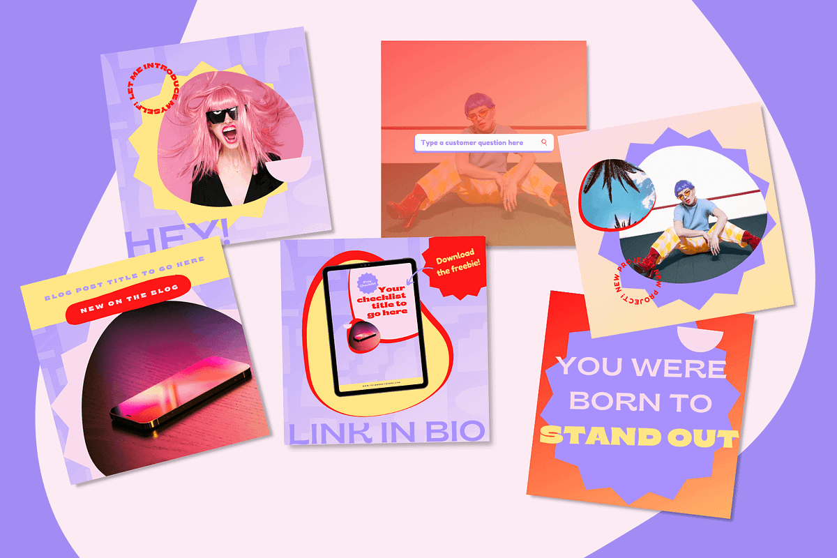 Bright Canva Instagram Post Template, a Social Media Template by Kurly Creative (Photo 5 of 9)