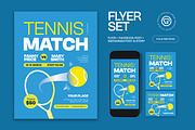 Tennis Match Flyer, a Flyer Template by graphicook (Thumbnail 1 of 6)