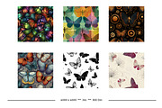 Butterfly Retro Art Style Patterns, a Pattern Graphic by karenfoleyphoto (Thumbnail 13 of 16)