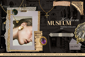Heirloom Archive: Lace & Relics, an Object Graphic by Anzhelika