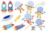 Space – vector clip art, an Animal Illustration by Yuliya Art (Thumbnail 6 of 8)