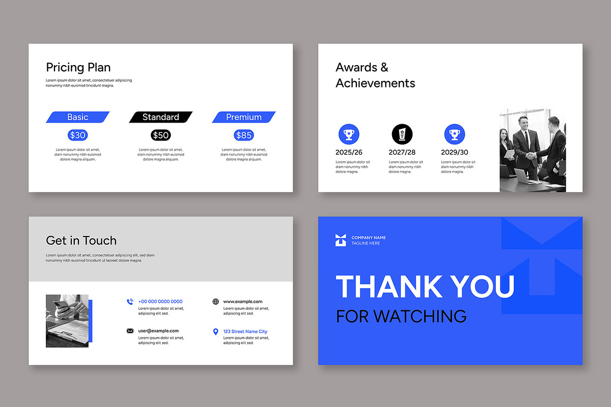 Modern And Minimal Business Plan, a Presentation Template by Mighty-Slide (Photo 6 of 6)