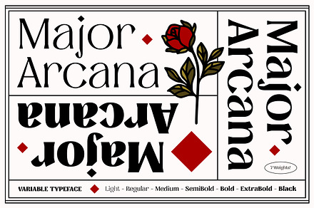 MAJOR ARCANA - Display Variable Type, a Serif Font by Artflorara