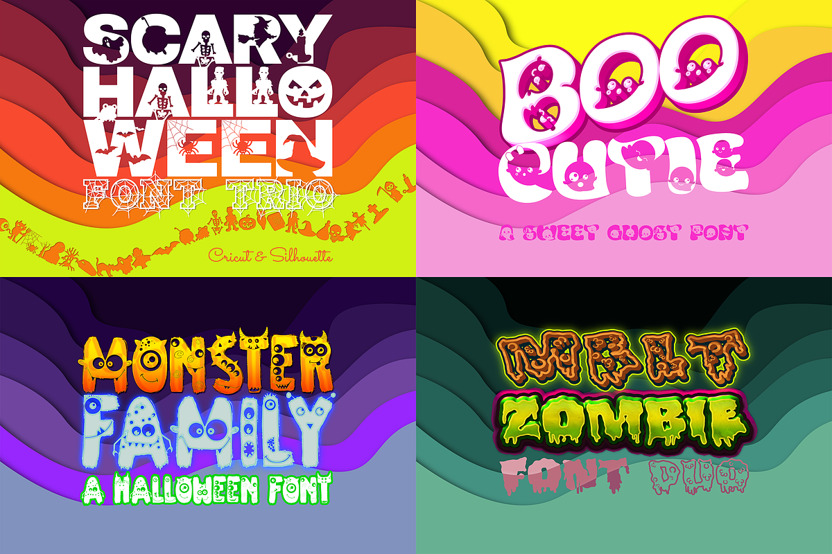 The Halloween Font Bundle, a Font by WADLEN (Photo 2 of 6)