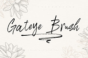Gateye Brush, a Script Font by MjStudio31 (Thumbnail 1 of 7)