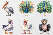 Funny Birds Collection Clipart, an Animal Illustration by DreamCafeArt (Thumbnail 7 of 7)