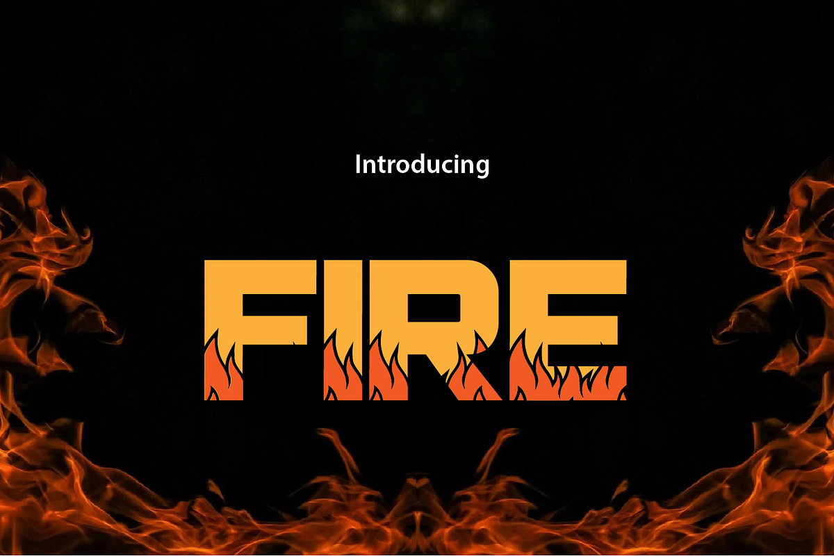 ON FIRE, a Font by da_only_aan (Photo 2 of 6)