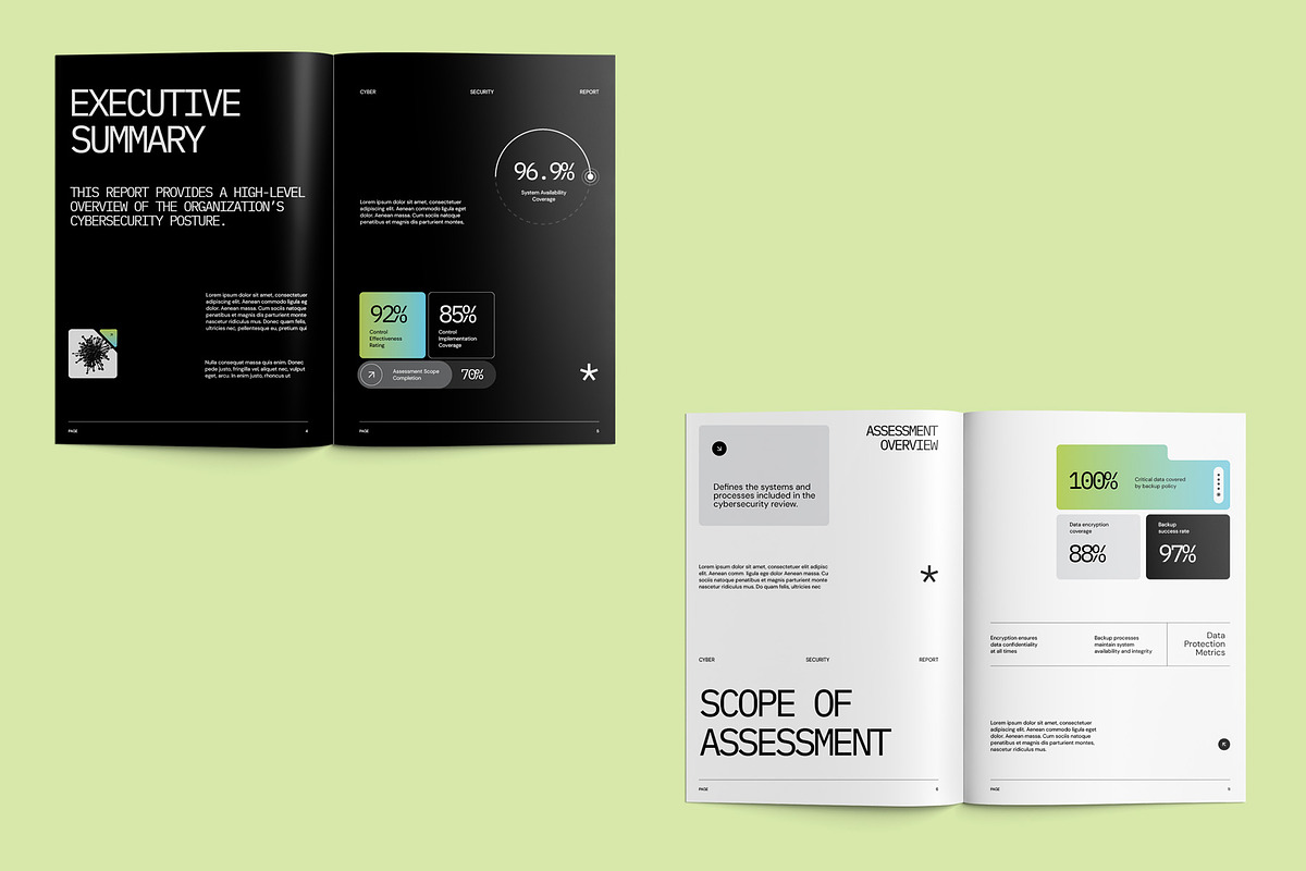 Cybersecurity Report - TEKK, a Brochure Template by fakhroo (Photo 6 of 10)