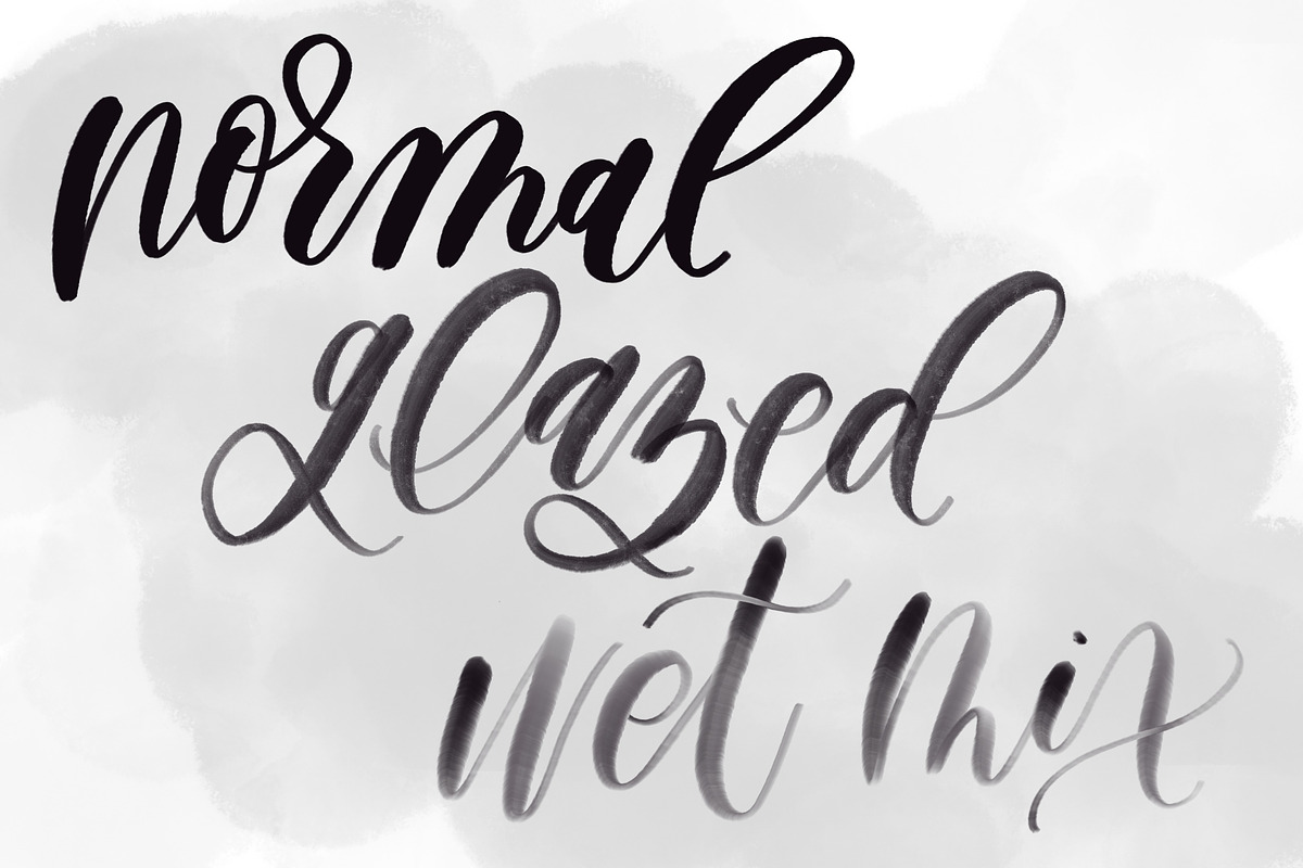 Brushy Lettering Brush for Procreate, a Brush Add-On by The Ampersand Shop (Photo 3 of 4)