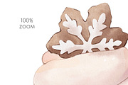 CHERRY CHRISTMAS watercolor pattern, a Seasonal Illustration by Yuliia Lashevska (Thumbnail 8 of 10)