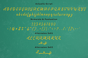 Actually Script, a Script Font by Eltypesstudio (Thumbnail 10 of 15)