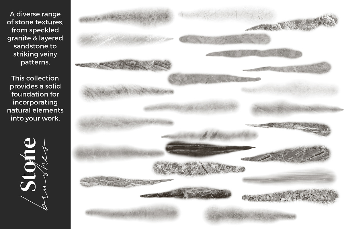 Stone & Marble Brushes for Procreate, a Brush Add-On by AJ Brushes (Photo 6 of 10)