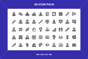 Teachers day icons, an Icon by Wencory