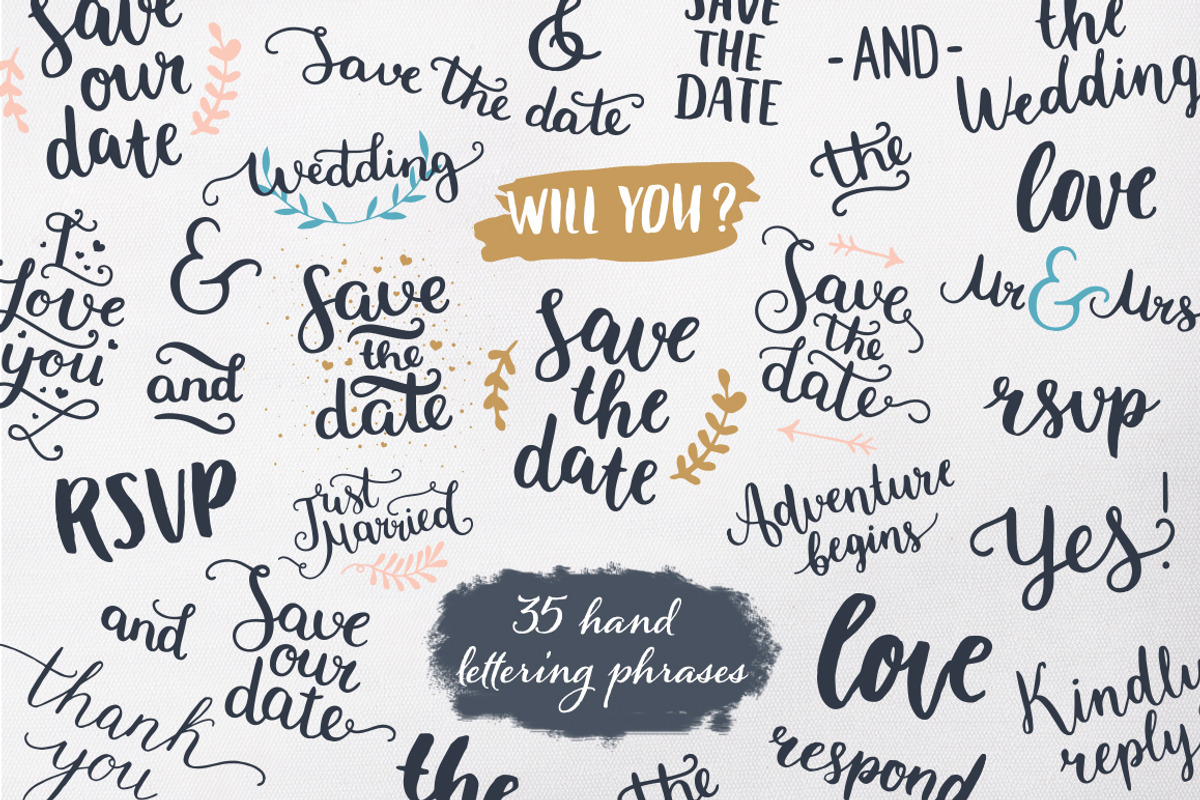 Boho Wedding Collection, an Illustration by tatiletters (Photo 5 of 8)