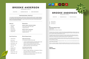 Professional Job Resume, a Resume Template by Nur Designer