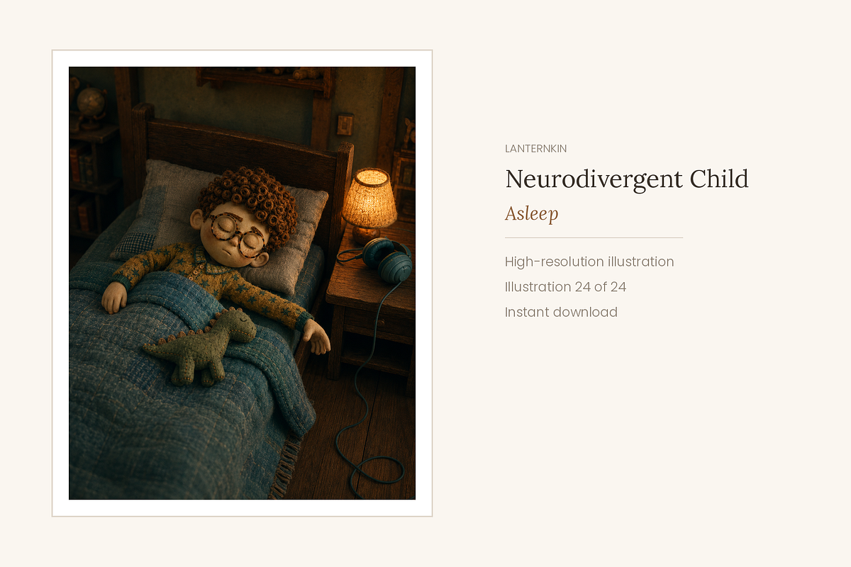 Neurodivergent Child Illustrations, a Person Illustration by LanternkinStudio (Photo 12 of 13)