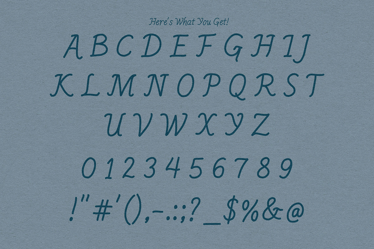 Raindrop by Eric Pond Designs, a Handwritten Font by Eric Pond Designs (Photo 3 of 5)