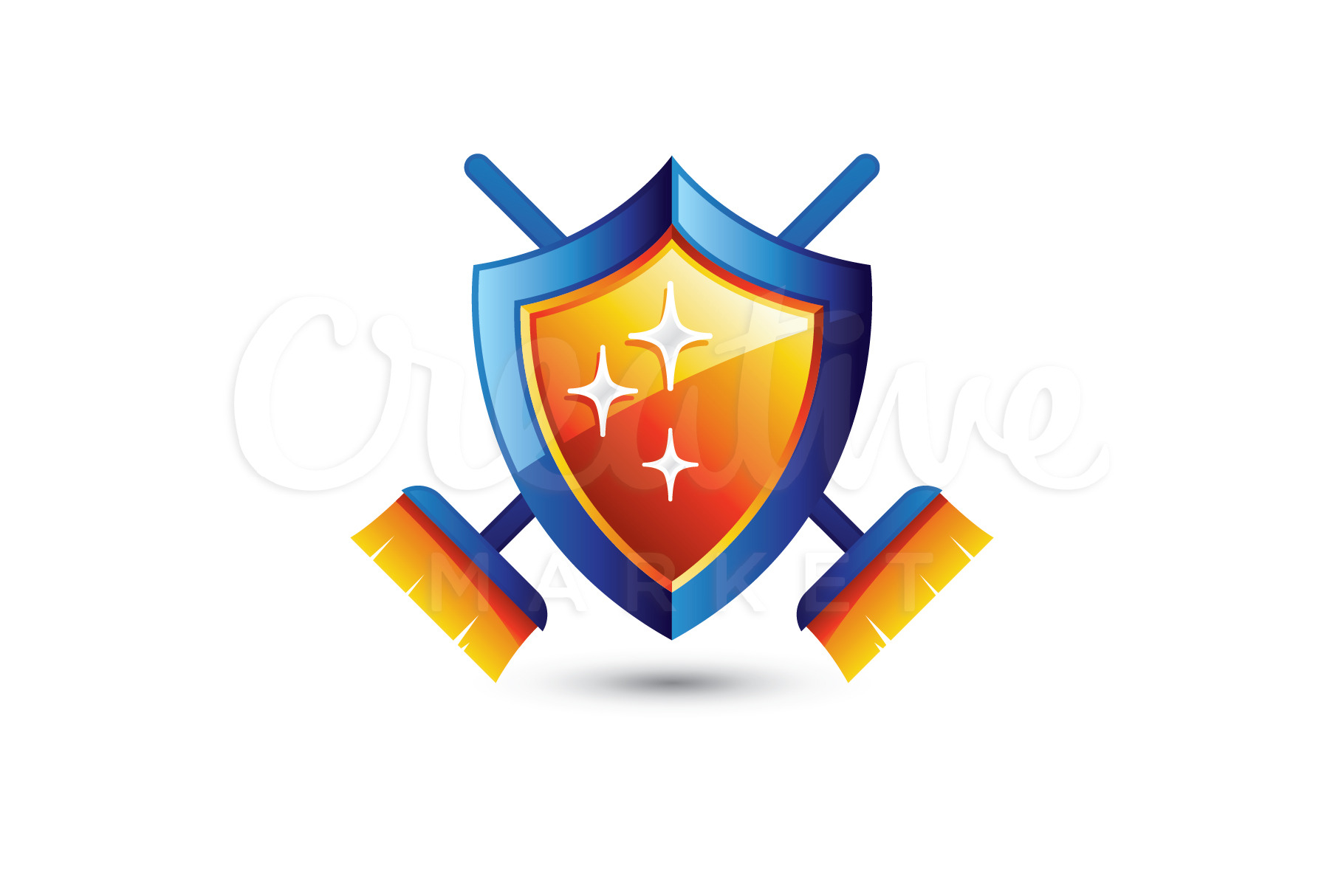 Cleaning Care Logo by Nospacestore  Creative Market
