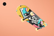 Skateboard Mockup Set v1, a Merchandise Mockup by Mocart (Thumbnail 4 of 18)